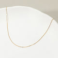 18K Gold Filled Delicate Box Chain Necklace