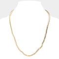 24Inch Gooseneck Metal Necklace