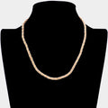 Braided Metal Chain Necklace
