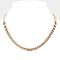 Metal Chain Double Layered Necklace