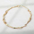 Organic Metal Twisted Chain Necklace