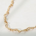Metal Twisted Irregular Chain Necklace