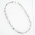 White Gold Dipped Hardware Chain Necklace