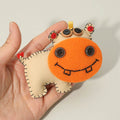 Cute Patchwork Monster Animal Doll Pouch Keychain Bag Charm