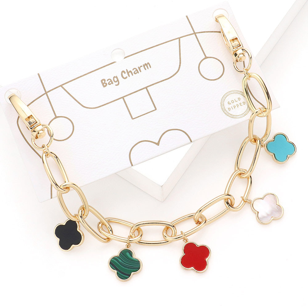 Quatrefoil Pendant Station Bag Charm