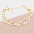 BABY Rhinestone Embellished Message Bracelet