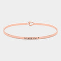 "Island Gal" Thin Brass Metal Hook Bracelet
