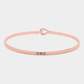 "OMG" Thin Brass Metal Hook Bracelet