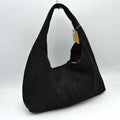 Minimalist Slouchy Hobo Shoulder Bag with Wide Strap