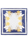 Daisy and Dot Pattern Print Bandana Scarf