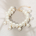 Pearl Charm Double Strand Bracelet