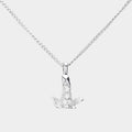 Rhinestone Paved Pendant Necklace