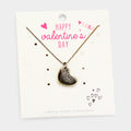 Antique Plated Heart Pendant Necklace