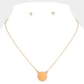Druzy Stone Pendant Necklace