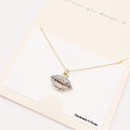 Rhinestone Embellished Lips Pendant Necklace