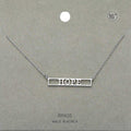 HOPE Brass Metal Pendant Necklace