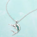 Crushed Pebble Swordfish Pendant Necklace