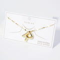 -R- Gold Dipped Metal Bubble Initial Monogram Pendant Necklace