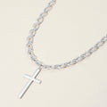 Metal Cross Pendant Necklace