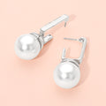 Sculpted Pearl Drop Earrings