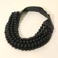 Multi Layered Pearl Beaded Collar Magnetic Necklace