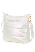 Solid Puffy Crossbody Bag