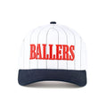 C.C BALLERS Letter Stripe Pattern Trucker Cap