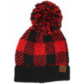 Buffalo Print Jacquard Knit Pom C.C Beanie