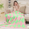 Argyle Reversible Throw Blanket