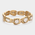 Hammered Metal Stretch Bracelet