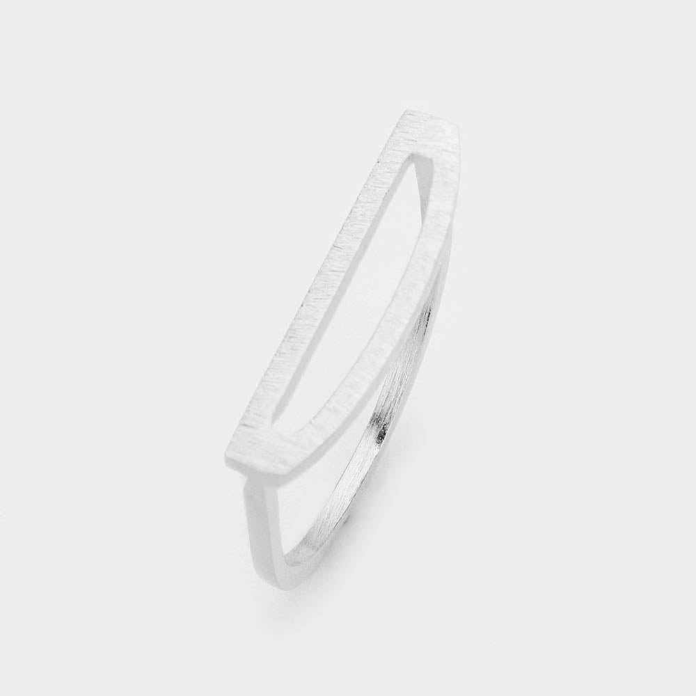 -D- Initial Monogram Brass Metal Ring