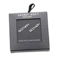 Silver Dipped Best Mom Metal Message Stud Earrings