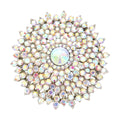Glass Crystal Bubble Pin Brooch