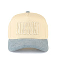 C.C BLESSED Letter Two Tone Trucker Cap