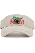 BLESSED MOM VINTAGE VISOR CAP