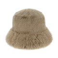 C.C Faux Fur Solid Bucket Hat