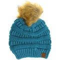 Metallic Fur Pom C.C Beanie