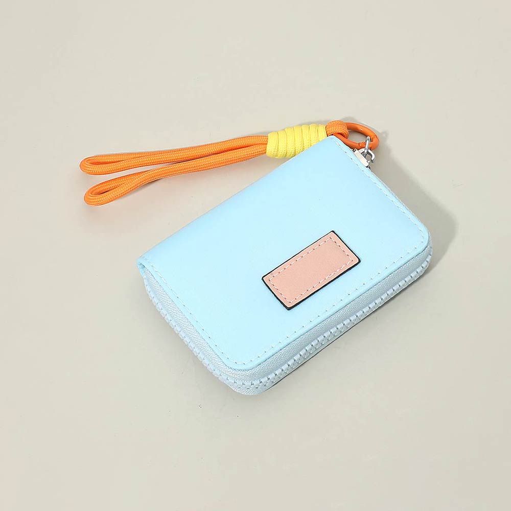 Compact Zip Around Mini Wallet