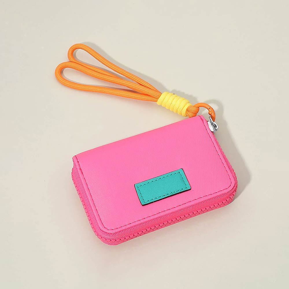 Compact Zip Around Mini Wallet