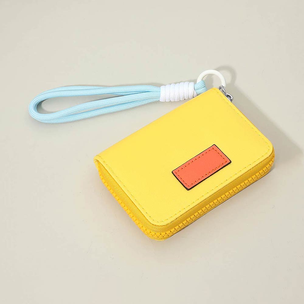 Compact Zip Around Mini Wallet