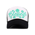 BLESSED Letter Foam Trucker Hat Mesh Cap