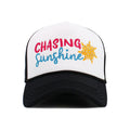 CHASING SUNSHINE Letter Foam Trucker Hat Mesh Cap