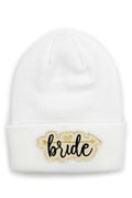 C.C Bribe Patch Knit Cuffed Beanie