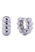 14K Balloon Link Huggie Hoop Earrings