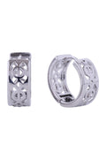 14K Celtic Cutout Huggie Earrings