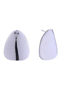 14K Circular Triangle Post Earrings