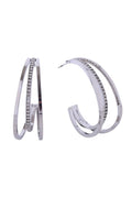 14K Criss Cross Hoop Earrings