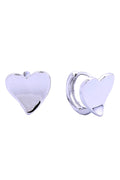 14K Crushed Heart Post Earring