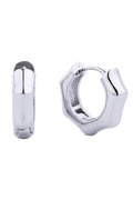 14K Dipped Huggie Hoop Brass Earring
