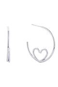 14K Dipped Post Hoop Earring